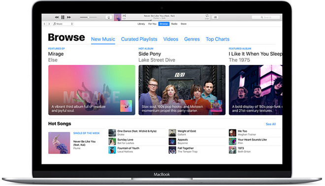 Apple releases iTunes 12.5.4 with support for 'TV' app, improved Touch Bar input