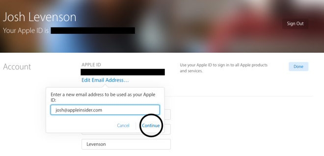 How to change the email address linked to your Apple ID