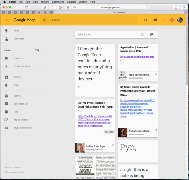 Download google keep for mac os